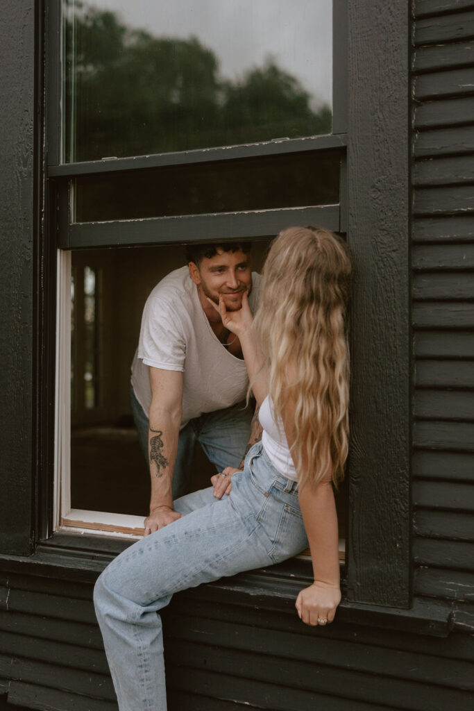 Playful couples session near Dallas, TX