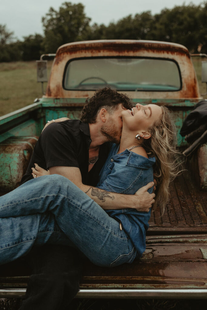 Playful couples session near Dallas, TX