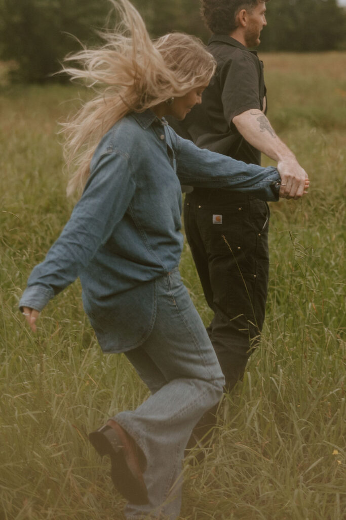 Playful couples session near Dallas, TX