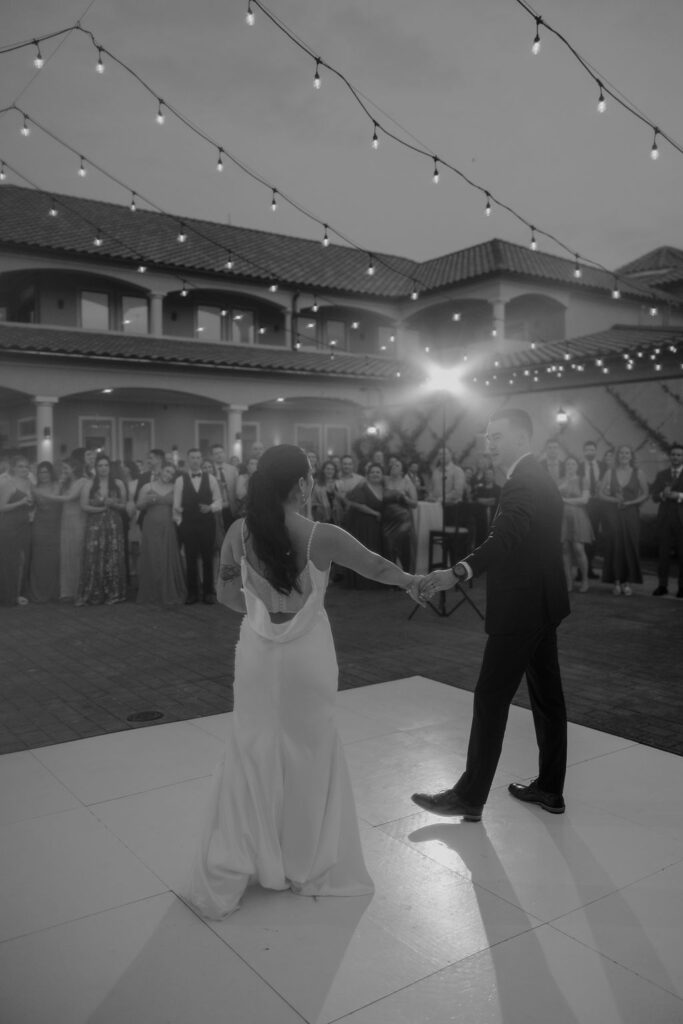 Texas wedding reception dance floor