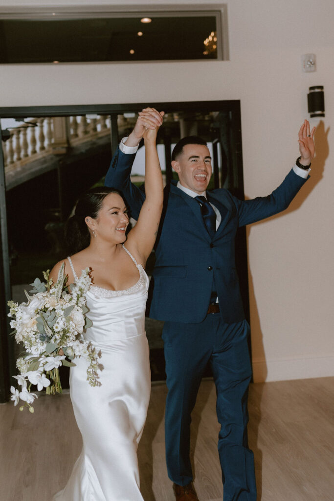 bride and groom grand entrance