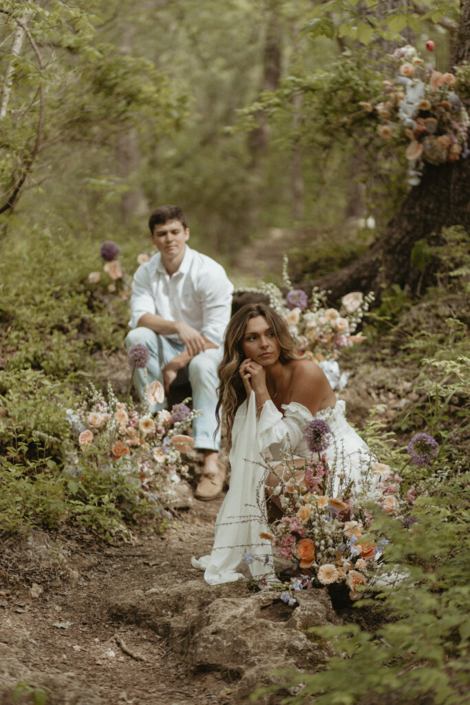 Oklahoma whimsical forest elopement