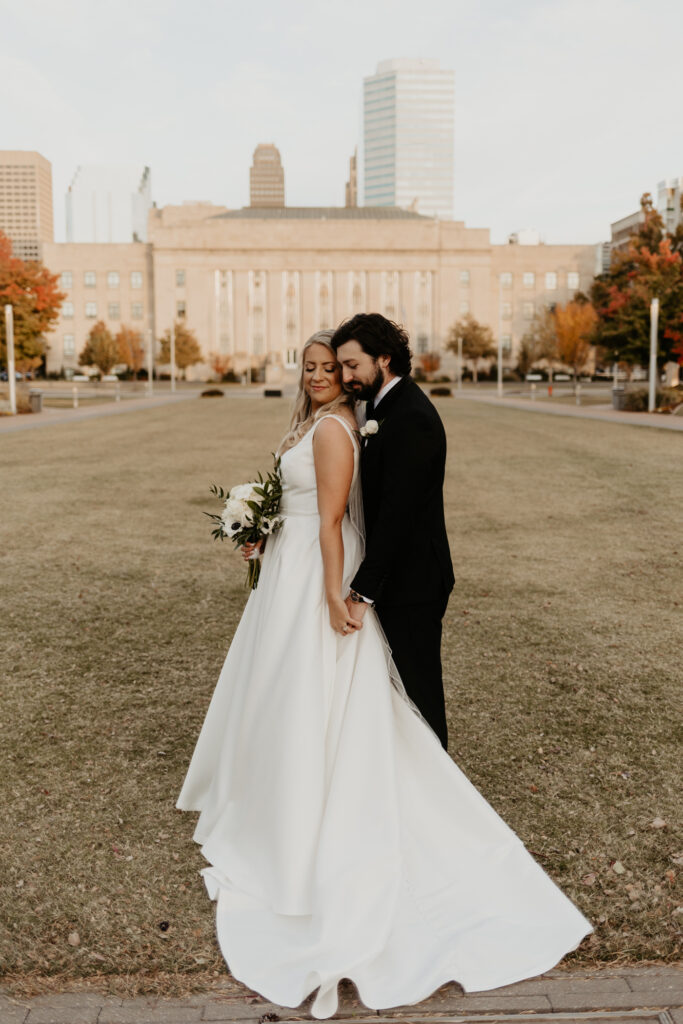 Couples portraits at The Civic Center in Oklahoma City