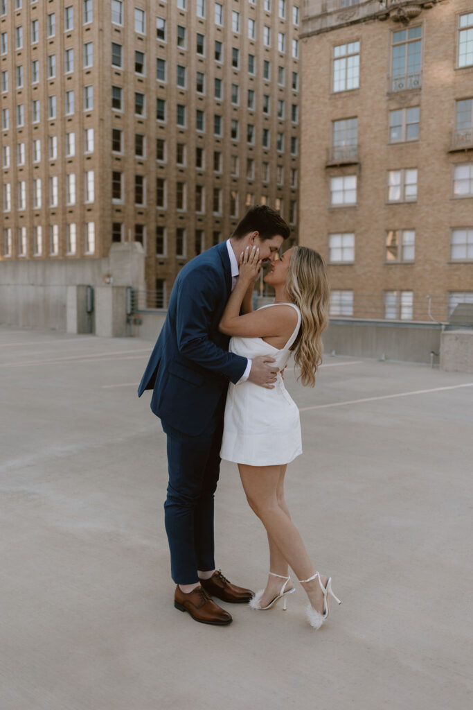 Downtown engagement shoot outfits 