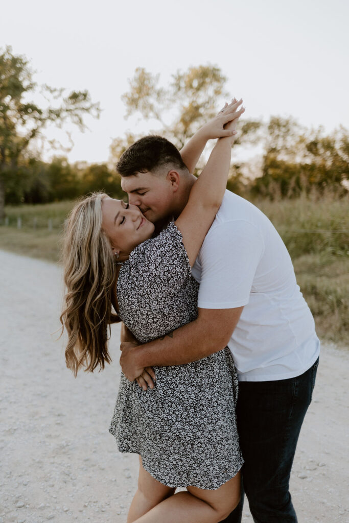 Oklahoma engagement photo location-Lake Hefner