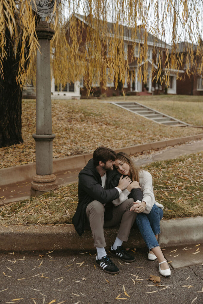 Neighborhood engagement photo location in Oklahoma