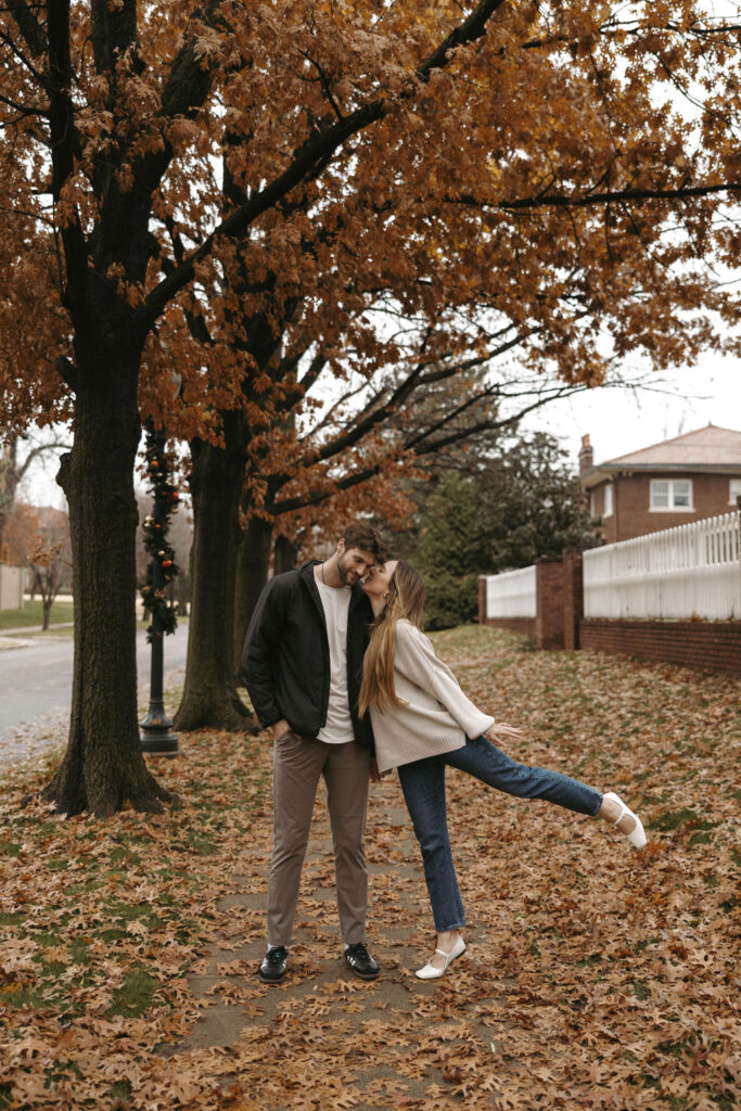 Neighborhood engagement photo location in Oklahoma