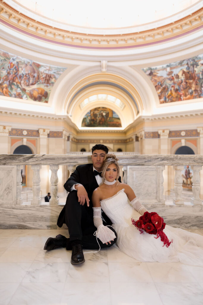 Oklahoma State Capitol engagement photos
