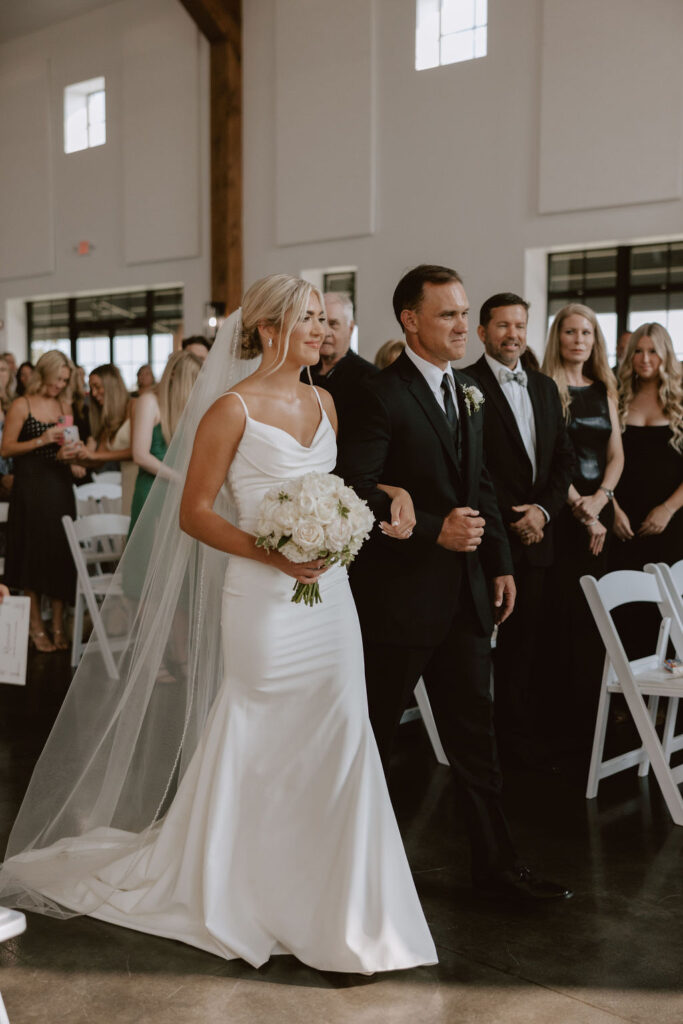 Emotional wedding ceremony at The Range Wedding & Event Venue