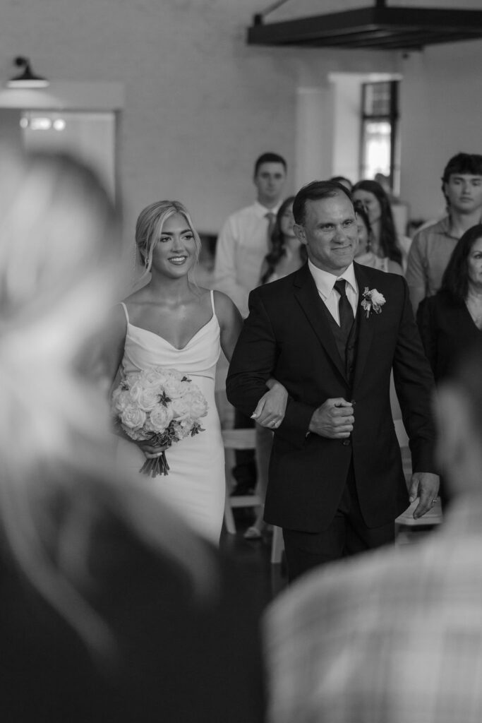 Emotional wedding ceremony at The Range Wedding & Event Venue