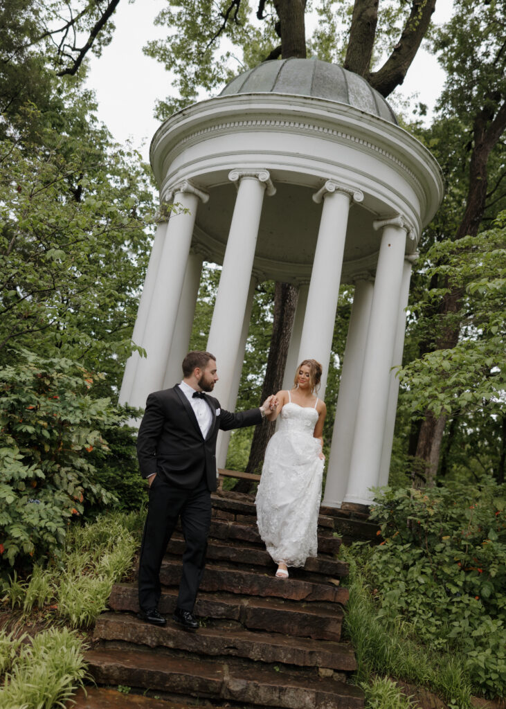 Editorial photography of bride and groom outdoor portraits
