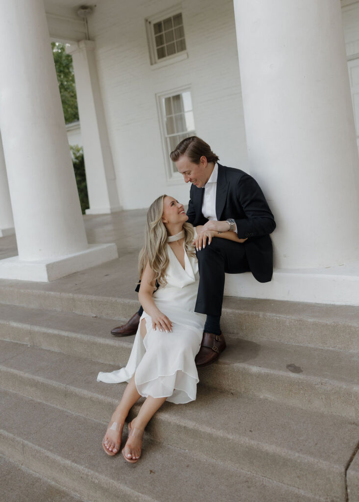 Dallas Engagement Photos at Arlington Hall
