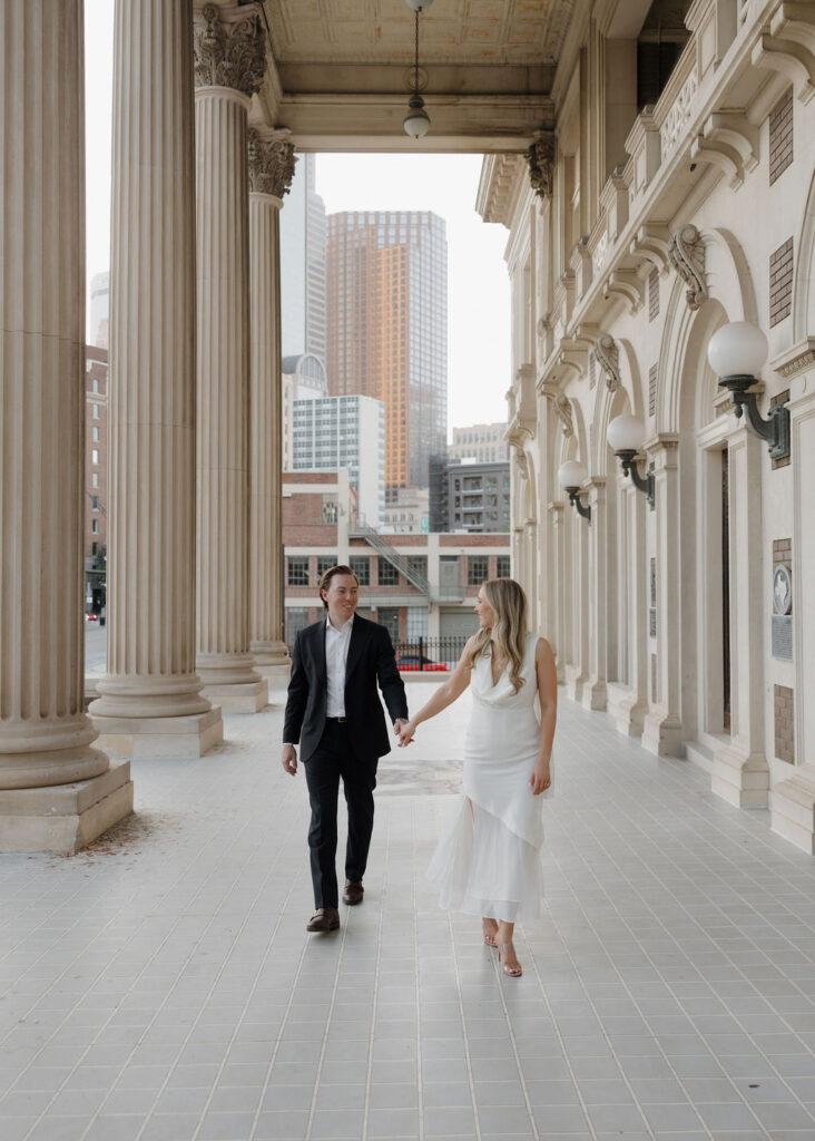 Dallas Engagement Photos at Arlington Hall