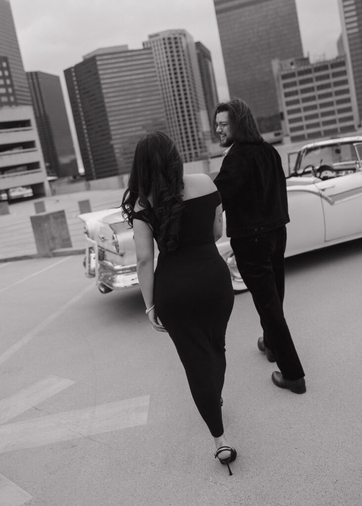 Moody engagement photos in Dallas, Texas