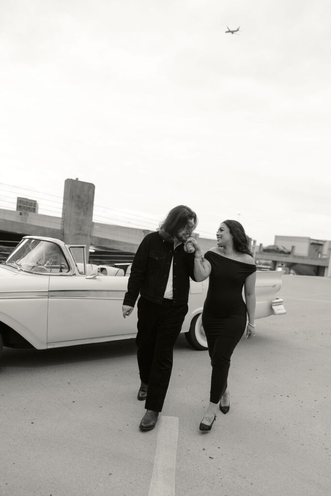 Moody engagement photos in Dallas, Texas