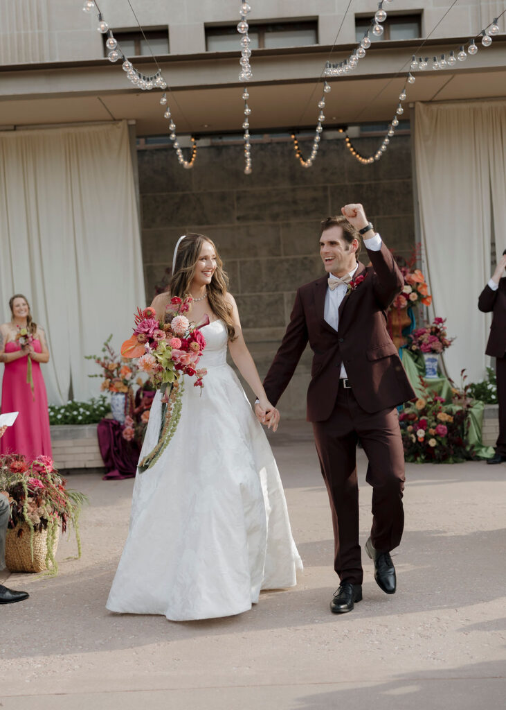 Colorful Summer Wedding ceremony at an OKC Wedding Venue