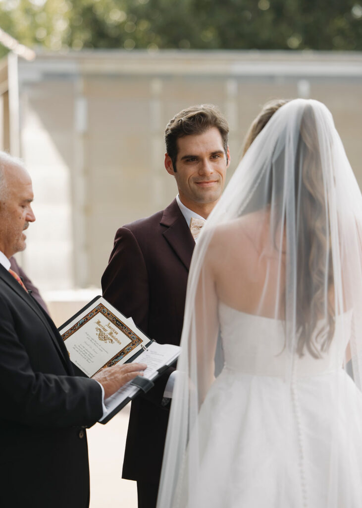 Oklahoma Hall of Fame wedding ceremony