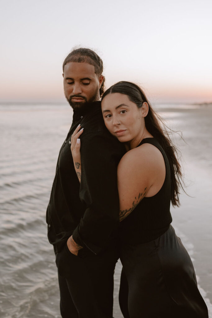 Beach engagement photos in Charleston, South Carolina 