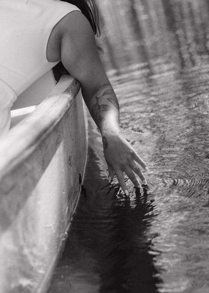 Bridal portraits in Cypress Gardens, South Carolina