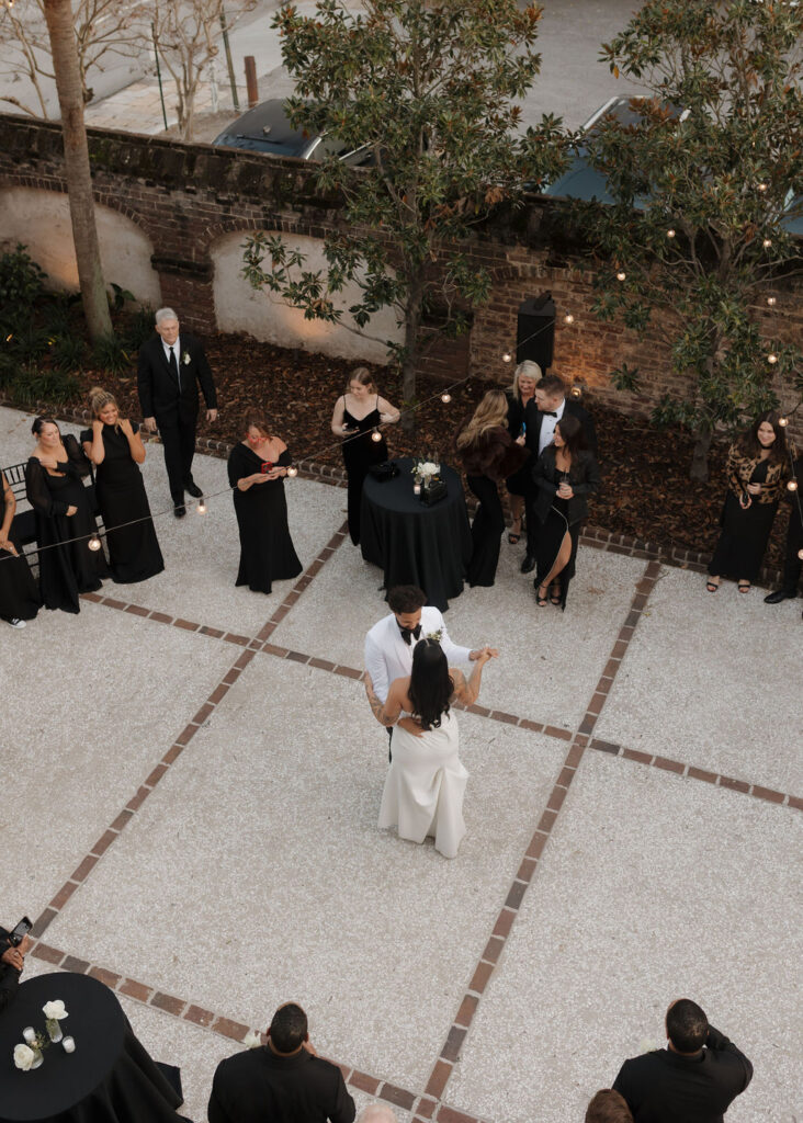 Charleston wedding reception at Gadsden House