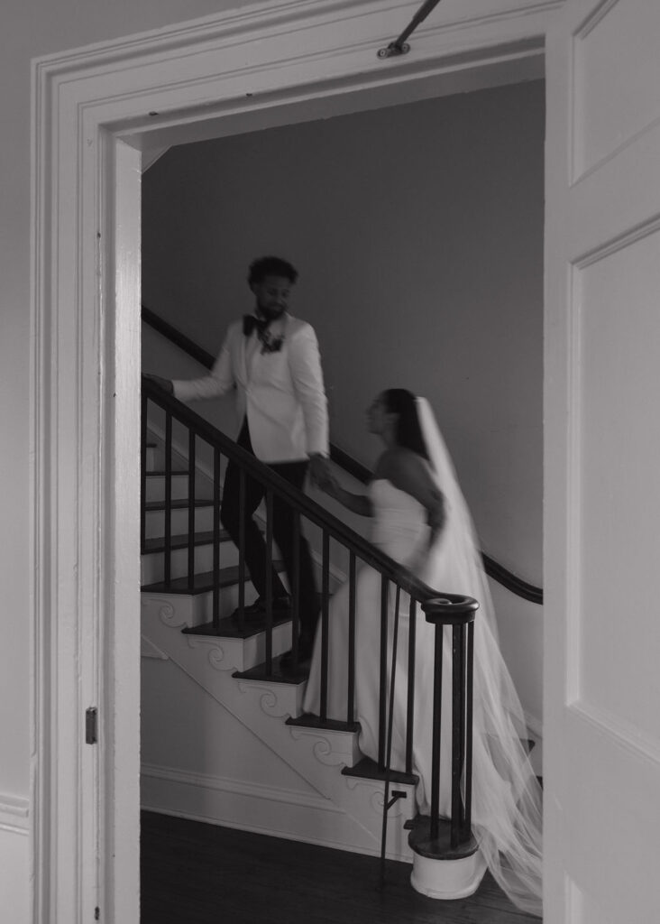 Bride and groom portraits at Gadsden House in South Carolina