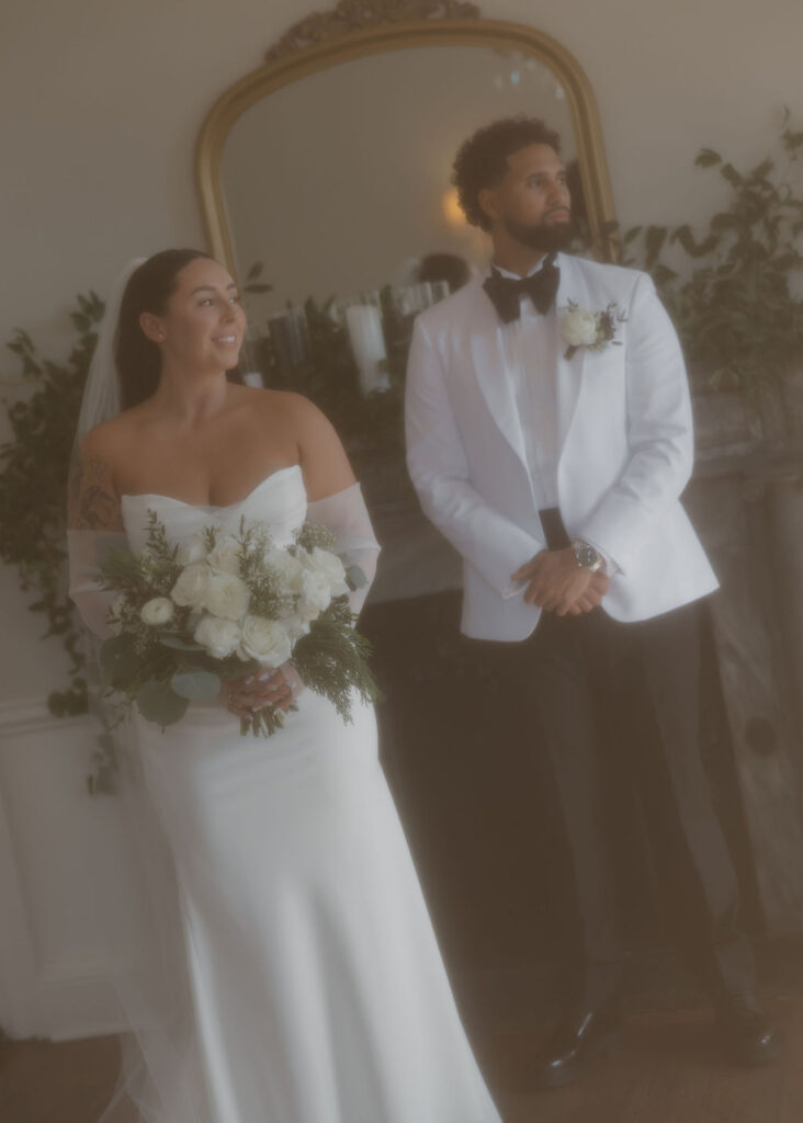 Bride and groom portraits at Gadsden House in South Carolina