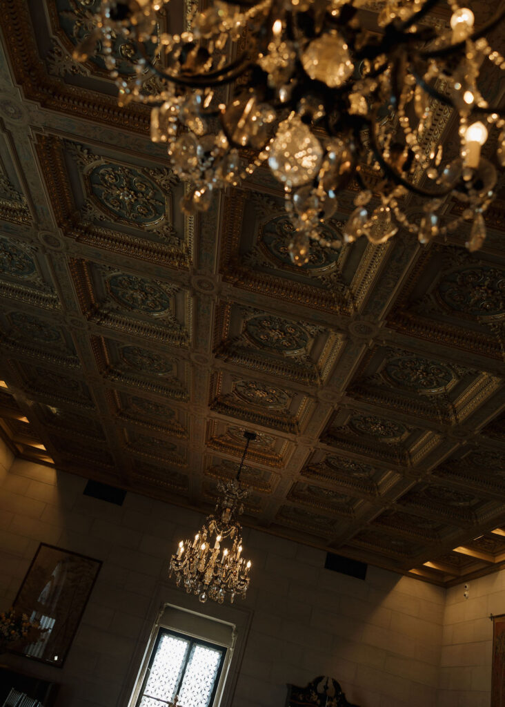 Chandeliers in Marland Mansion