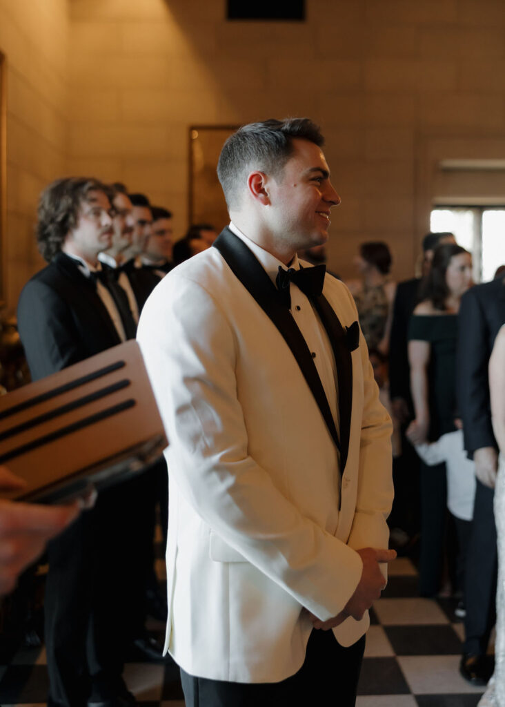 Wedding ceremony at Marland Mansion in Oklahoma