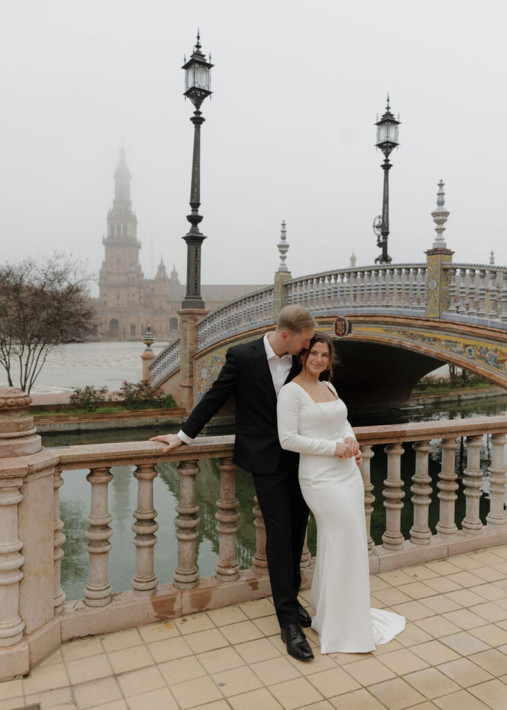 A Foggy, Winter Seville, Spain Elopement