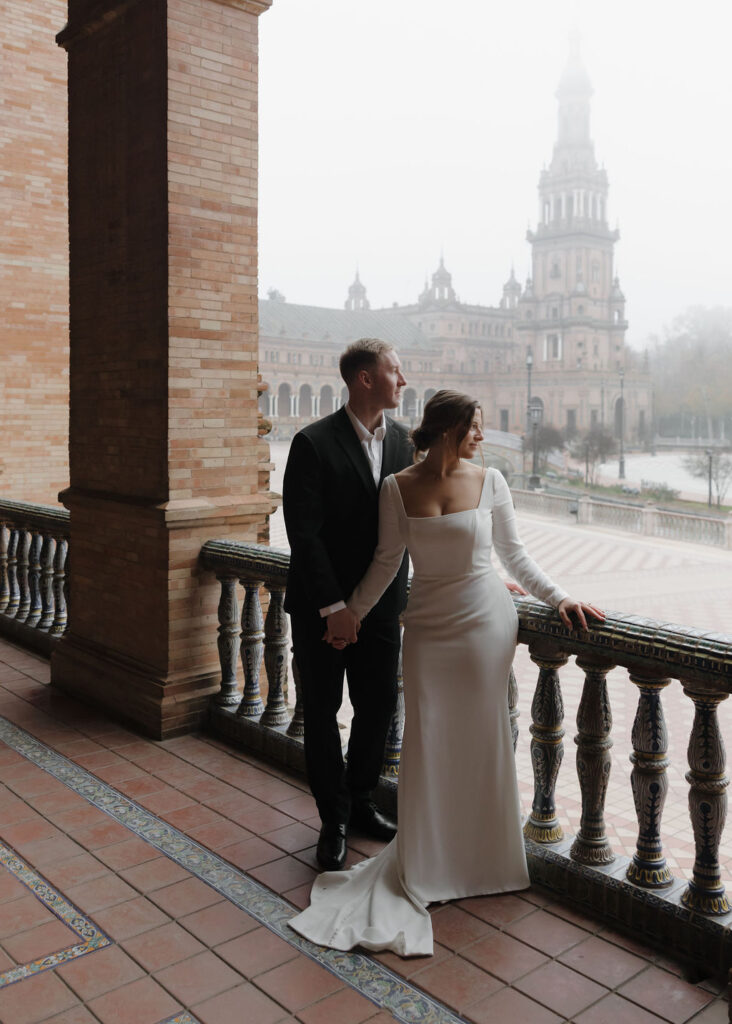 A Foggy, Winter Seville, Spain Elopement