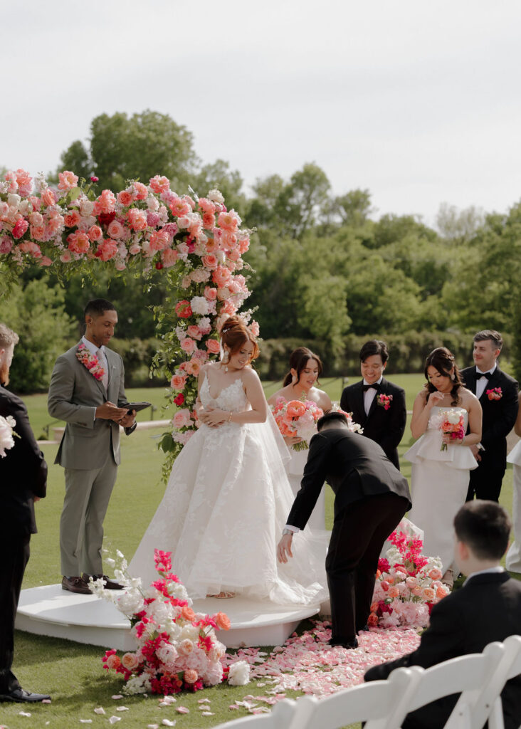 The Bower Venue wedding ceremony in Edmond, Oklahoma