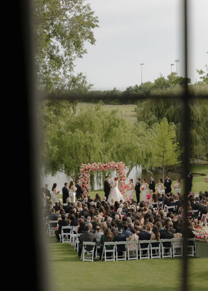 The Bower Venue wedding ceremony in Edmond, Oklahoma