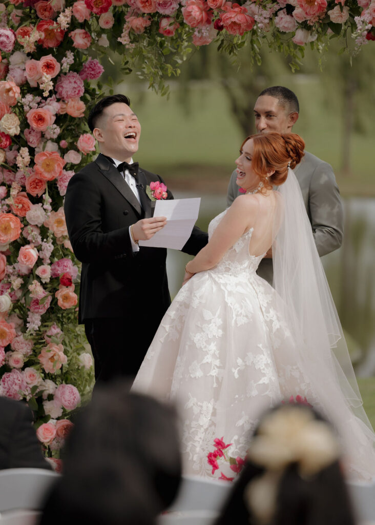 The Bower Venue wedding ceremony in Edmond, Oklahoma