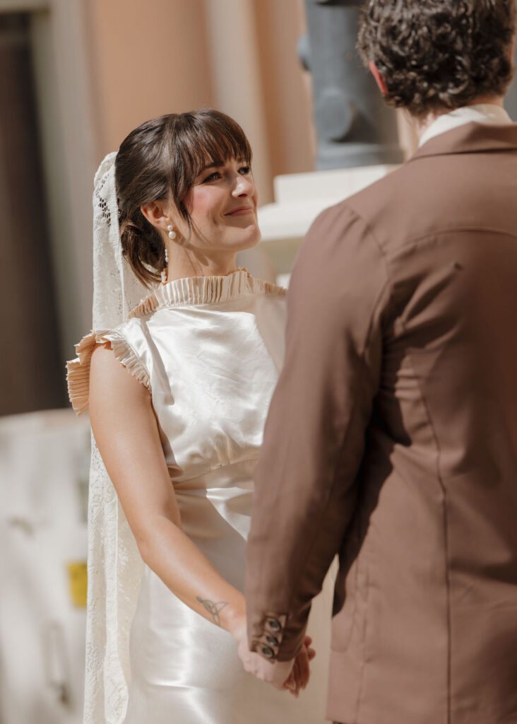 Texas micro wedding ceremony at Marfa Courthouse