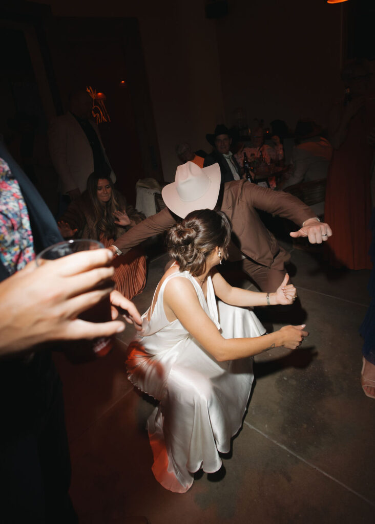 Fun and funky Texas micro wedding reception