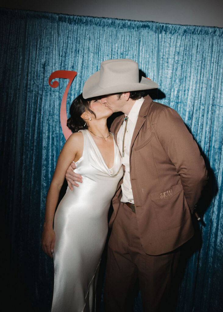 Fun and funky Texas micro wedding reception