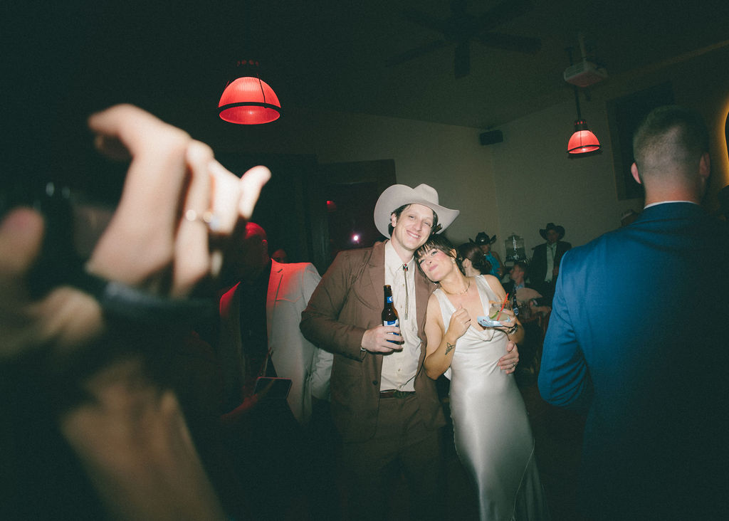 Fun and funky Texas micro wedding reception
