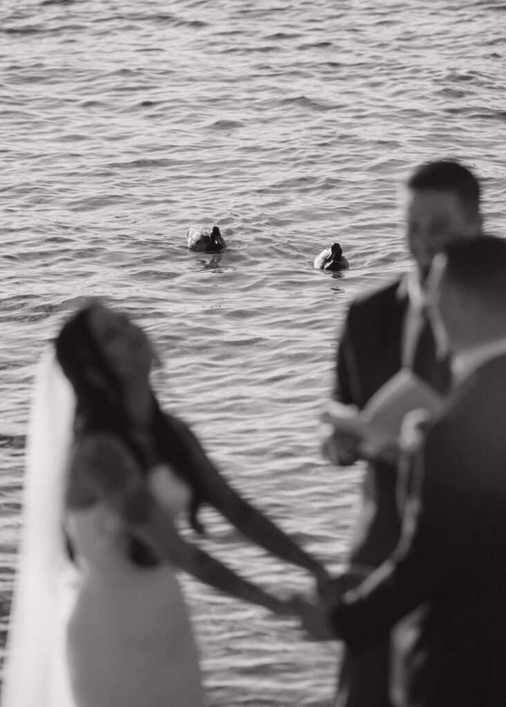 Lake Tahoe elopement ceremony at Sand Harbor State Park