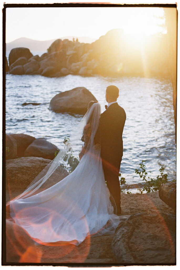 Lake Tahoe elopement photos on film
