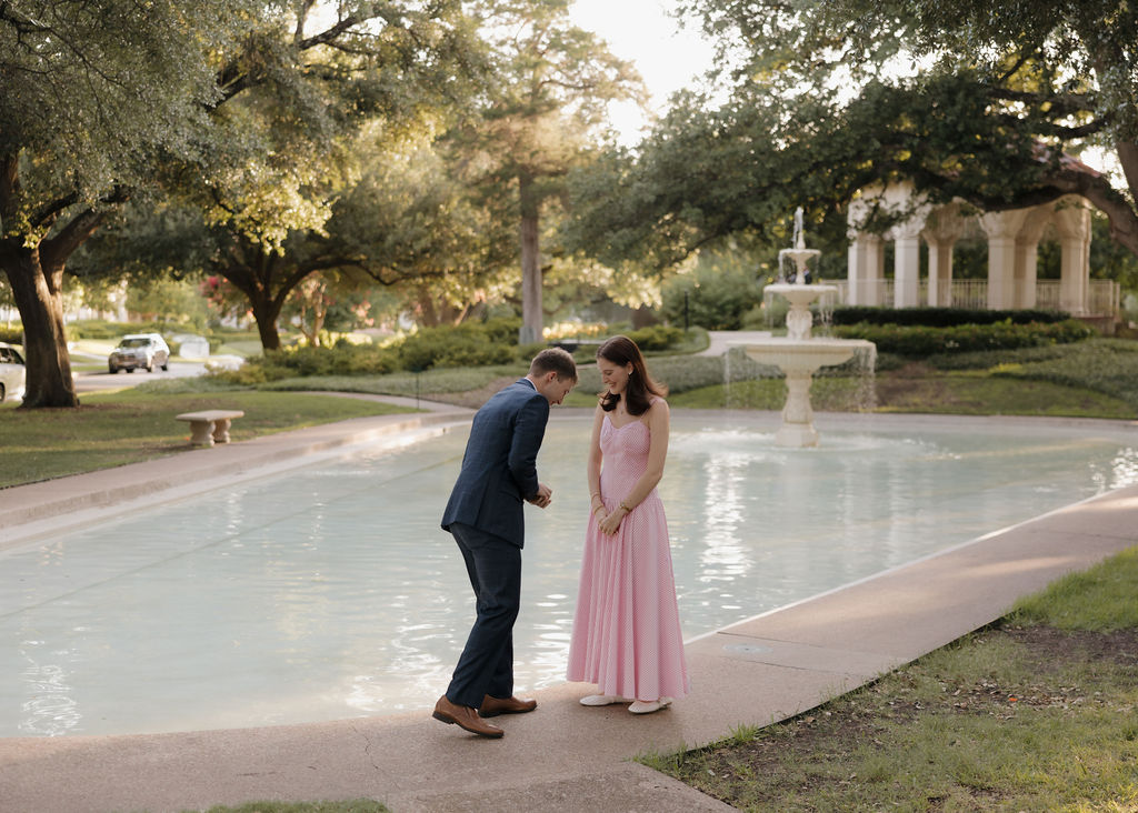 A summer surprise marriage proposal in Dallas, Texas