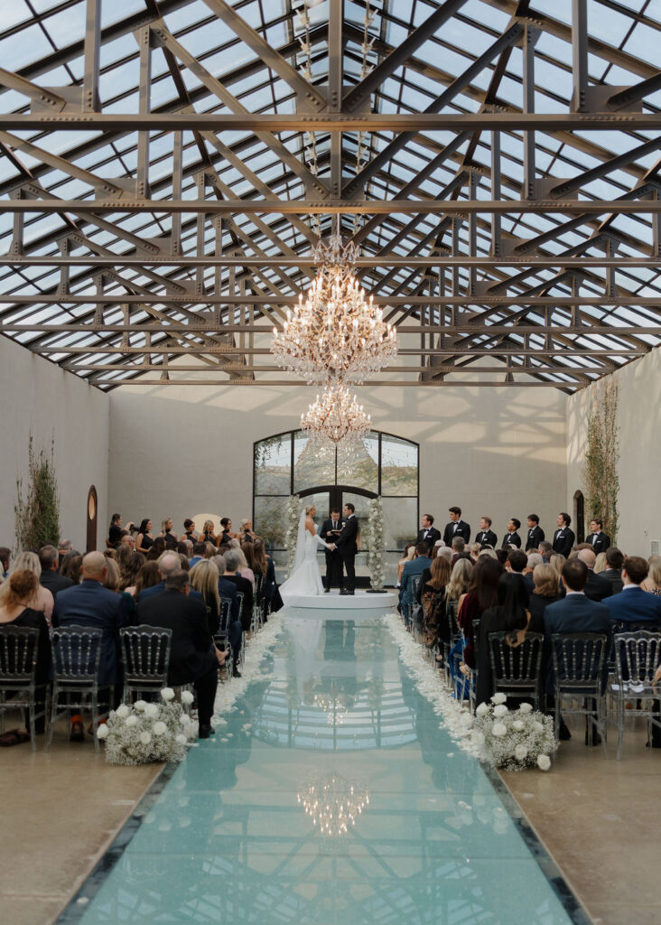 Oklahoma wedding ceremony at The Baumberhof